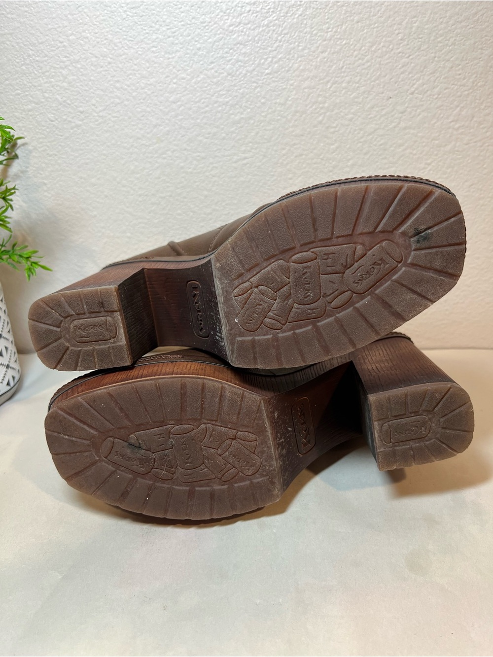 Korks Brown Platform Ankle Boots | Chunky | Boho Hippie 70s Chic | NWOT - Picture 9 of 12